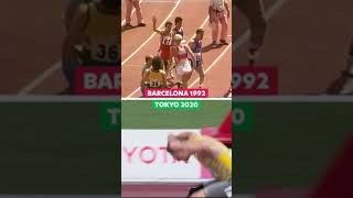 100m Race  🇪🇸 Barcelona 1992 X 🇯🇵 Tokyo 2020 [upl. by Annovad67]