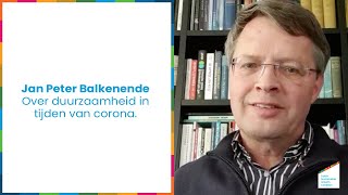 Jan Peter Balkenende over duurzaamheid in tijden van corona [upl. by Winfred231]