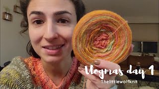 Vlogmas Day 1  Updated Audio  Happy Vlogmas  thelittlewolfknits [upl. by Oza]