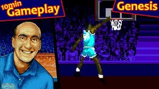 Dick Vitales quotAwesome Babyquot College Hoops  Sega Genesis Gameplay [upl. by Kerman]