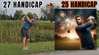 What 25 Handicap Golf Actually Looks Like  Breaking 100 and Lowering Our Handicap [upl. by Llyrat]