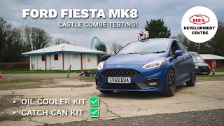 Ford Fiesta MK8  HEL Performance Oil Cooler And Catch Can Kit  Testing At Castle Combe Circuit [upl. by Wills]