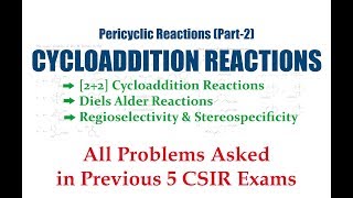 Pericyclic Reaction Part2Cycloaddition Reaction  Diels Alder Reaction [upl. by Eerahc]