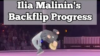 Ilia Malinins Backflip progress [upl. by Seaton575]