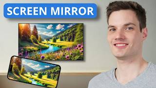 How to Screen Mirror iPhone to Samsung TV 2024 [upl. by Grane511]