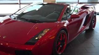 Red Lamborghini Gallardo Spyder [upl. by Rebmaed]