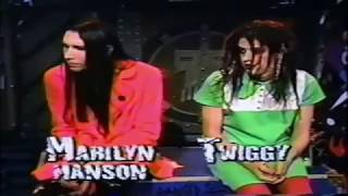 Marilyn Manson amp Twiggy Ramirez Interview quotAbout their names of assassins and famousquot 1994 [upl. by Ainnet]