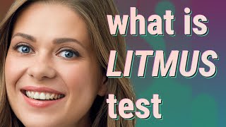 Litmus test  meaning of Litmus test [upl. by Rainwater]