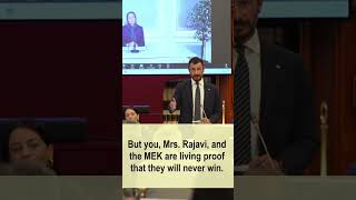 Italian MP Pozzolo MEK and Mrs Rajavi—proof that Iran’s regime cannot break the will for freedom [upl. by Kaycee]