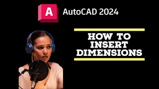 Insert dimensions  AutoCAD 2024 Tutorials [upl. by Gibbon]