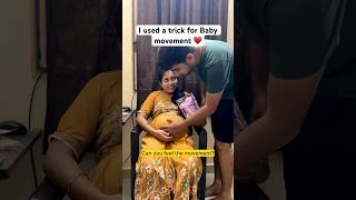 Wait for baby kick 😍🥰  Simple trick for baby movement ♥️ sagocouple saravanangopika pregnancy [upl. by Nitsyrk394]