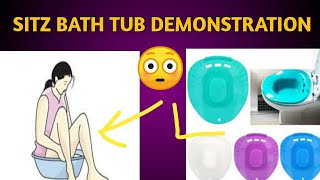 Sitz Bath Tub Demonstration  Ano Fissure Treatment With Sitz Bath Tub Warm Sitz Bath Uses [upl. by Ameerak]