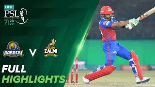 Full Highlights  Karachi Kings vs Peshawar Zalmi  Match 11  HBL PSL 7  ML2T [upl. by Akeme]