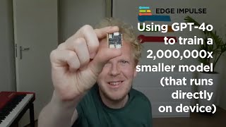 Using GPT4o to train a 2000000x smaller model that runs directly on device [upl. by Auqinom736]