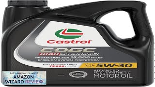 Castrol Edge High Mileage 5W30 Advanced Full Synthetic Motor Oil 5 Quarts Review [upl. by Raama]