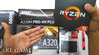 AMD Ryzen 5 2600 msi A320M PROVH PLUS HyperX FURY A400 SSD GTX 1070 GAMING RIG 2019 [upl. by Atiugram149]