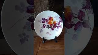 20 October 2024 Clarice Cliff handpainted Blackberry plate [upl. by Yelac]