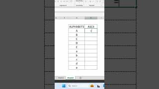 CAN YOU TURN ALPHABETS INTO SECRET CODE IN EXCEL  ytshorts shortsvideo shortfeed [upl. by Notsle107]