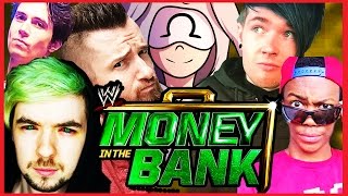 DanTDM Will Power Ohmwrecker AntiSepticEye Cartoonz N60Sean  MONEY IN THE BANK  WWE 2K17 s3e15 [upl. by Ahsoyem]