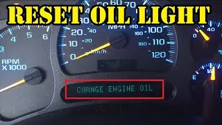 Quick Tip  How to Reset ChevyGMC Change Oil Light [upl. by Esyahc]