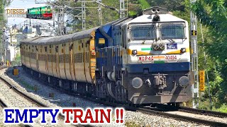 EMD powers an EMPTY Rake  BENGALURU  KANNUR Express  Indian Railways Train Videos [upl. by Nnaeirrac]