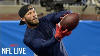 Julian Edelman workout video shows progress for Patriots  NFL Live  ESPN [upl. by Meilen]