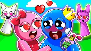 BLUE Seduces PINK With a Love Potion  New Rainbow Friends 3 Animation  Rainbow Crew Toons [upl. by Krik]