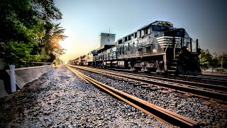 NS 961 at MP342 in Bryan OH with 4 BNSF ACES [upl. by Dj]