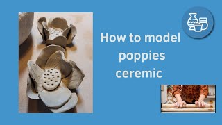 DIY ceramic poppies  keramiek klaprozen ceremic poppies keramiek ker [upl. by Toile596]