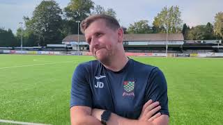 POST MATCH INTERVIEW  James Duncan  Merthyr Town 1 Chesham United 3  9th September 2023 [upl. by Merrie537]