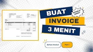 Buat Invoice Google Sheet Otomatis Spreadsheet [upl. by Yrrat]