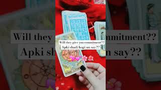 ♥️Woh Apko commitment day gayWill they give you commitment marriage purposalHindi Timeless Tarot [upl. by Andi]