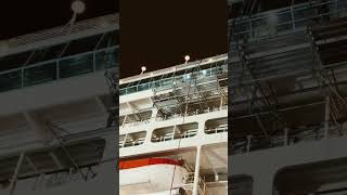 🤯😨😱😱😱SCAFFOLDERS IN ACTION😱😱😱shortvideo cruceros shipyard [upl. by Arytal137]