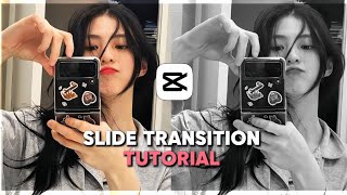 Slide transition tutorial on Capcut [upl. by Fisch527]