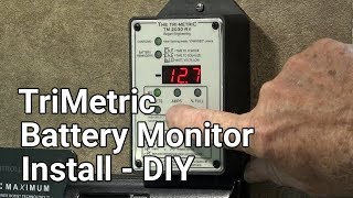 DIY  TriMetric Battery Monitor Install  Truck Camper Mod [upl. by Ardnua]