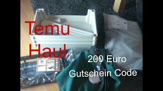 Temu Haul  Nähsachen  Küchenartikel  200 Euro Gutschein Code [upl. by Eastlake330]