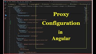 Proxy Configuration in Angular [upl. by Arihppas]