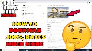 Gta 5 Online Hindi  How To Bookmark Jobs  Stunt Races and Much More  Gta Rage [upl. by Nhabois287]