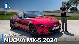 Mazda MX5 2024 ora è più DIVERTENTE Ecco PERCHÉ PROVA su STRADA [upl. by Aonian]