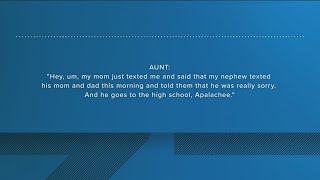 Heres what the aunt of suspected Apalachee High School gunman said in 911 call [upl. by Yelyac473]