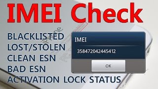 Phone IMEI Check [upl. by Sauers]