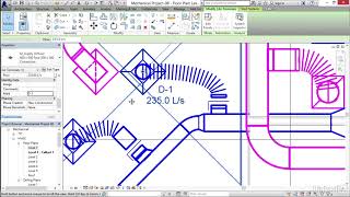 Revit tutorials Mechanical  04 08 Tagging a duct [upl. by Nyrrek674]