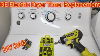 GE Dryer Repair – How to replace the Timer [upl. by Silra984]