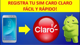 Como Registrar Tu SIM CARD CLARO a TU NOMBRE FÁCIL Y RÁPIDO 2021 [upl. by Cahan222]