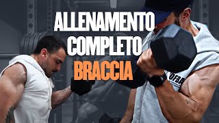 ALLENAMENTO BRACCIA COMPLETO  ARMS DAY bodybuilding [upl. by Nirihs]