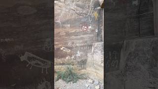 I discovered ancient pictographs and petroglyphs on the canyon walls [upl. by Hinckley]