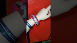 Diy embellished bangles 🥰😙diy hacks fashiontrends fashionbeauty jwellery stylefly shorts [upl. by Pedrotti476]