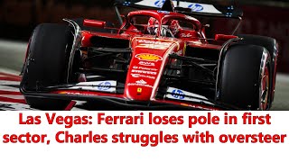 SF24 struggles in cold with Charles Leclerc but Ferrari is ready to attack Russell  Las Vegas data [upl. by Slyke]