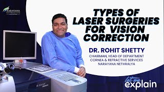 Types of Laser surgeries for vision correction  letmeexplain by Dr Rohit Shetty [upl. by Michail571]