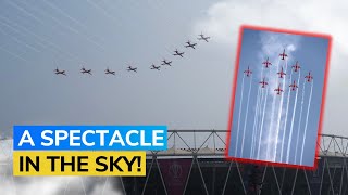 World Cup 2023 Final IAFs Surya Kiran Team Pulls Off Stunning Air Show [upl. by Ecirtak]